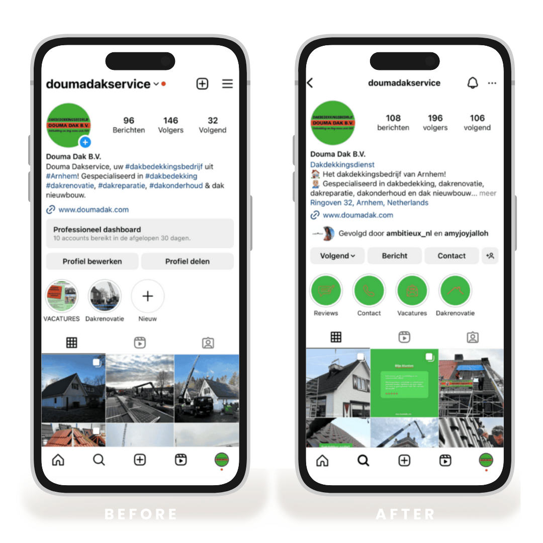Douma before and after