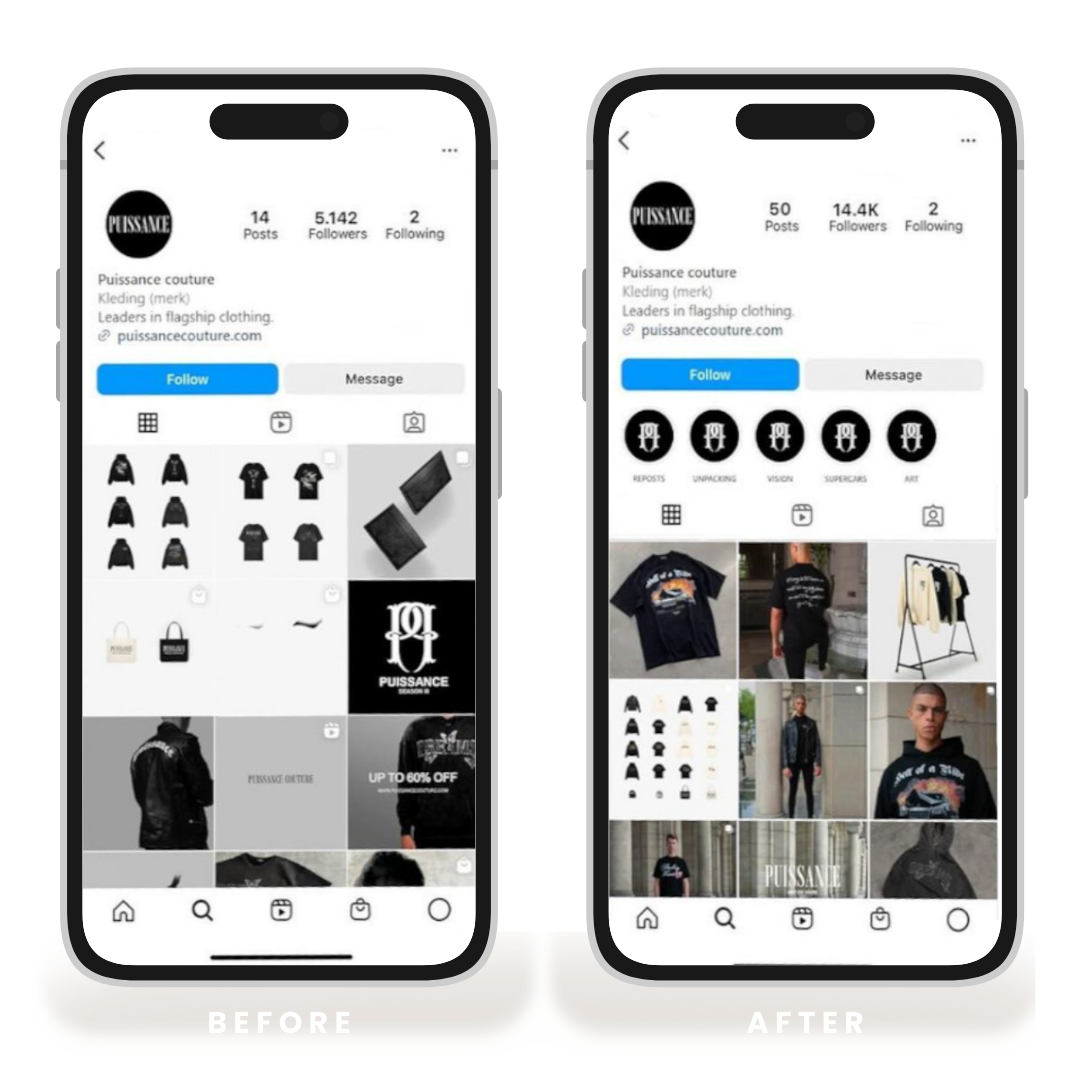 Kerna before and after